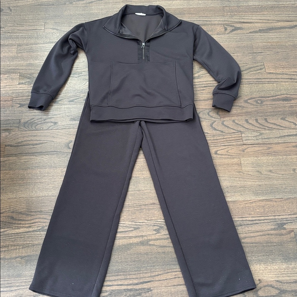 Maurices Dark Gray Women's Pants & Jumpsuit Set